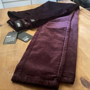 PAIGE velvet skinny pants SO cute!